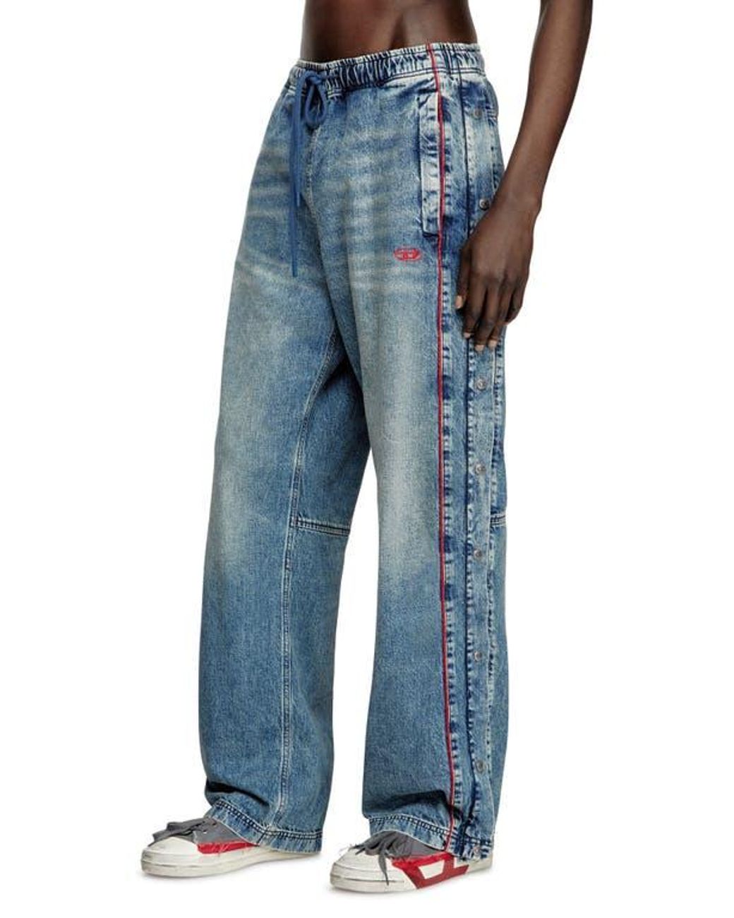 DIESEL D-Axfor-S Side Snap Jeans in Blue for Men | Lyst DIESEL D-Axfor-S Side Snap Jeans in Blue for Men | Lyst