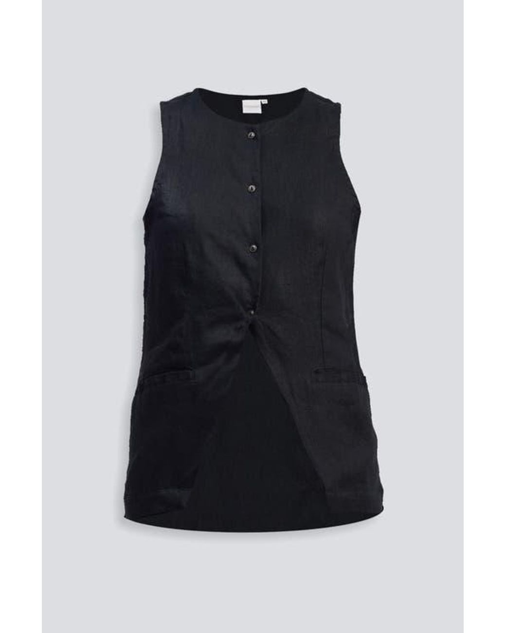 REISTOR Black Sleeveless Vest Jacket
