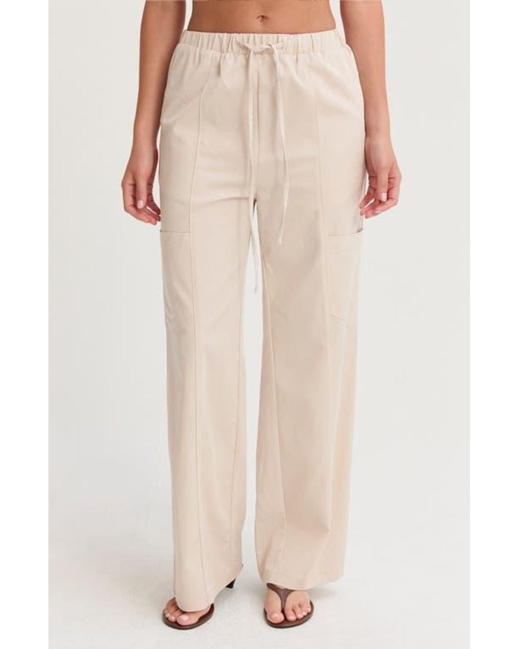 Crescent Natural Pull On Tencel Blend Pants