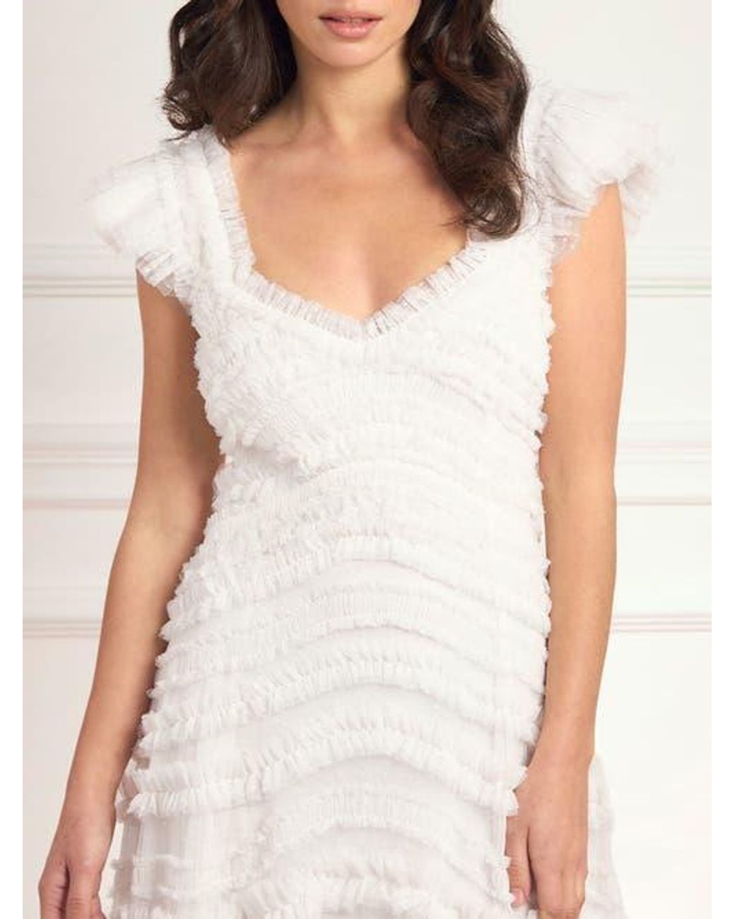 Needle & Thread Natural Amara Backless Gown