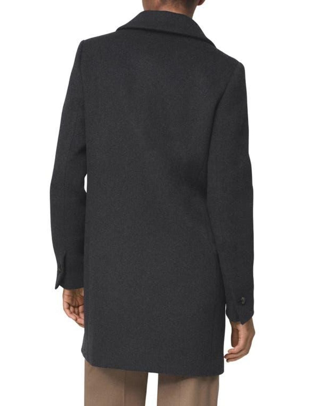 Mango Blue Double Breasted Coat