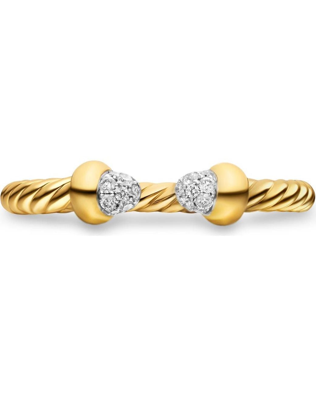 David Yurman Metallic Micro Cablespira Flex Open Ring