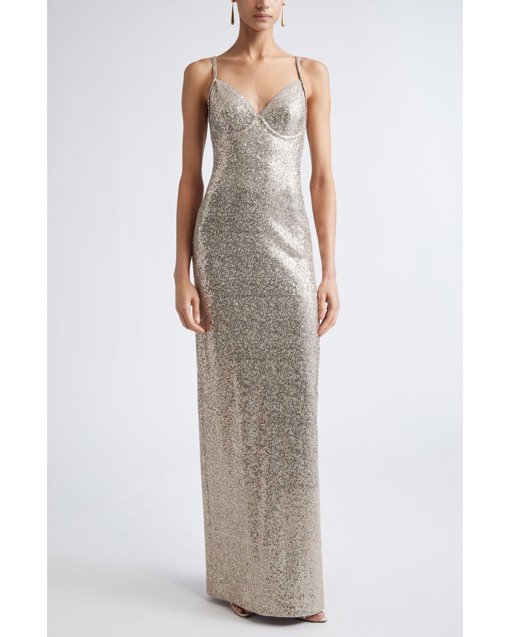 St. John Multicolor Luxe Sequin Gown