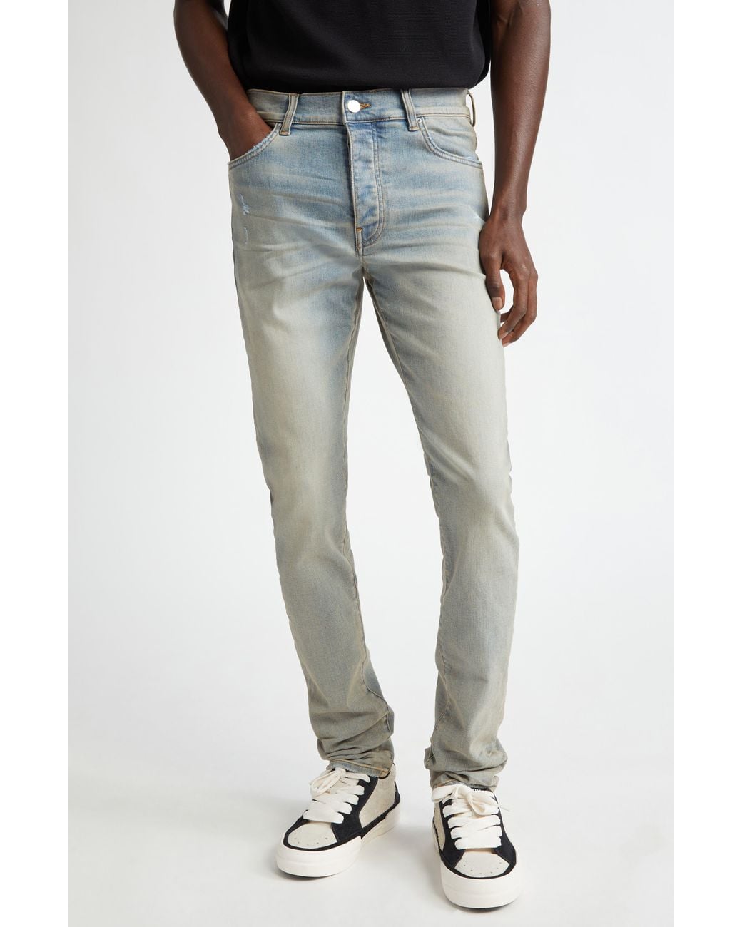 Amiri Blue Stack Slim Fit Jeans for men