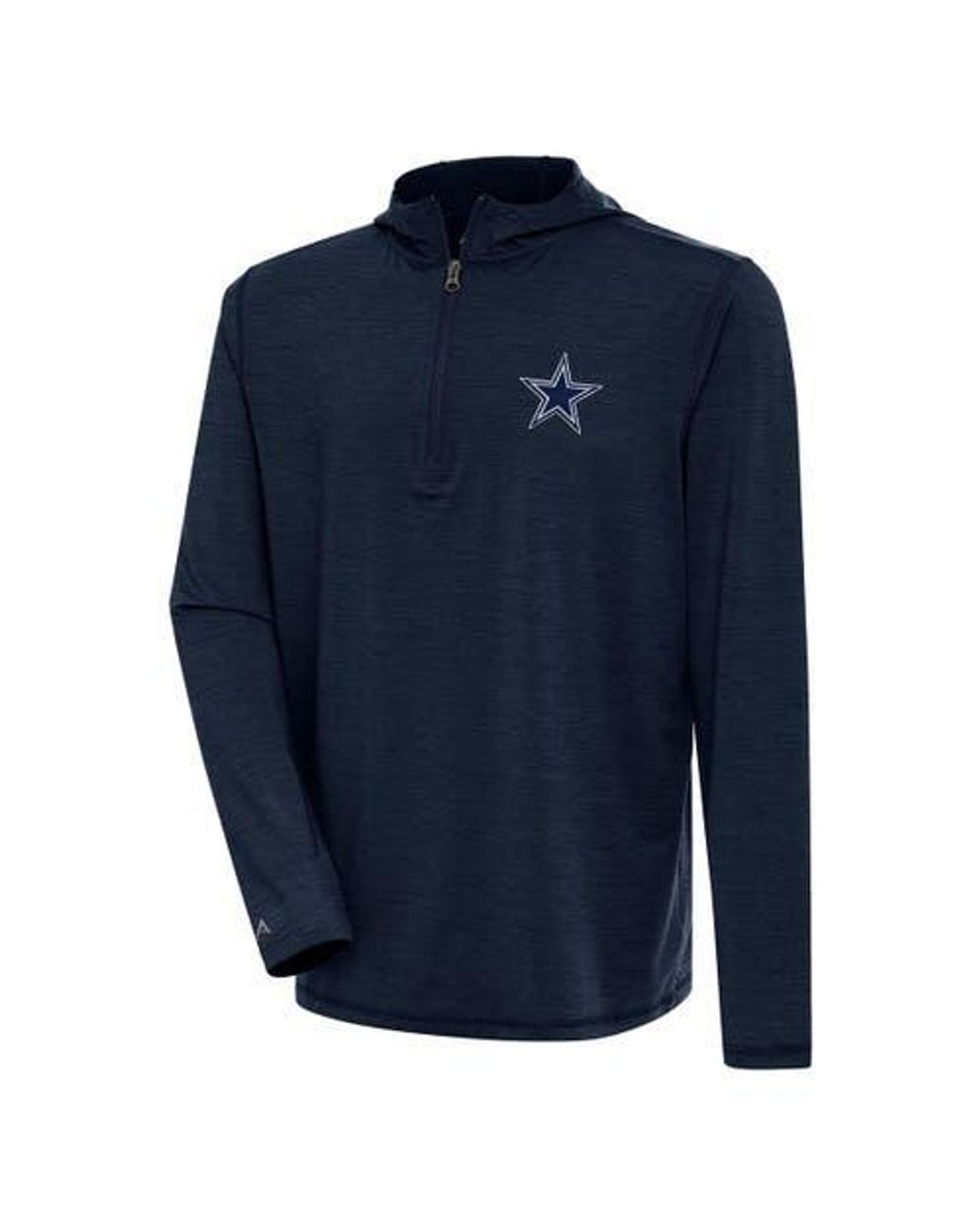 Antigua Heather Dallas Cowboys Tidy Quarter Zip Pullover Hoodie in Blue for Men Lyst