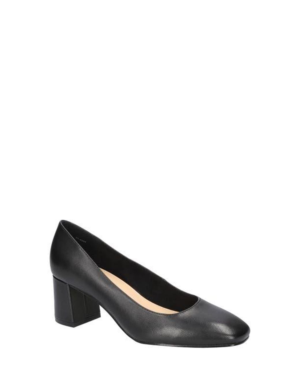 Bella Vita Black Jillian Square Toe Pump