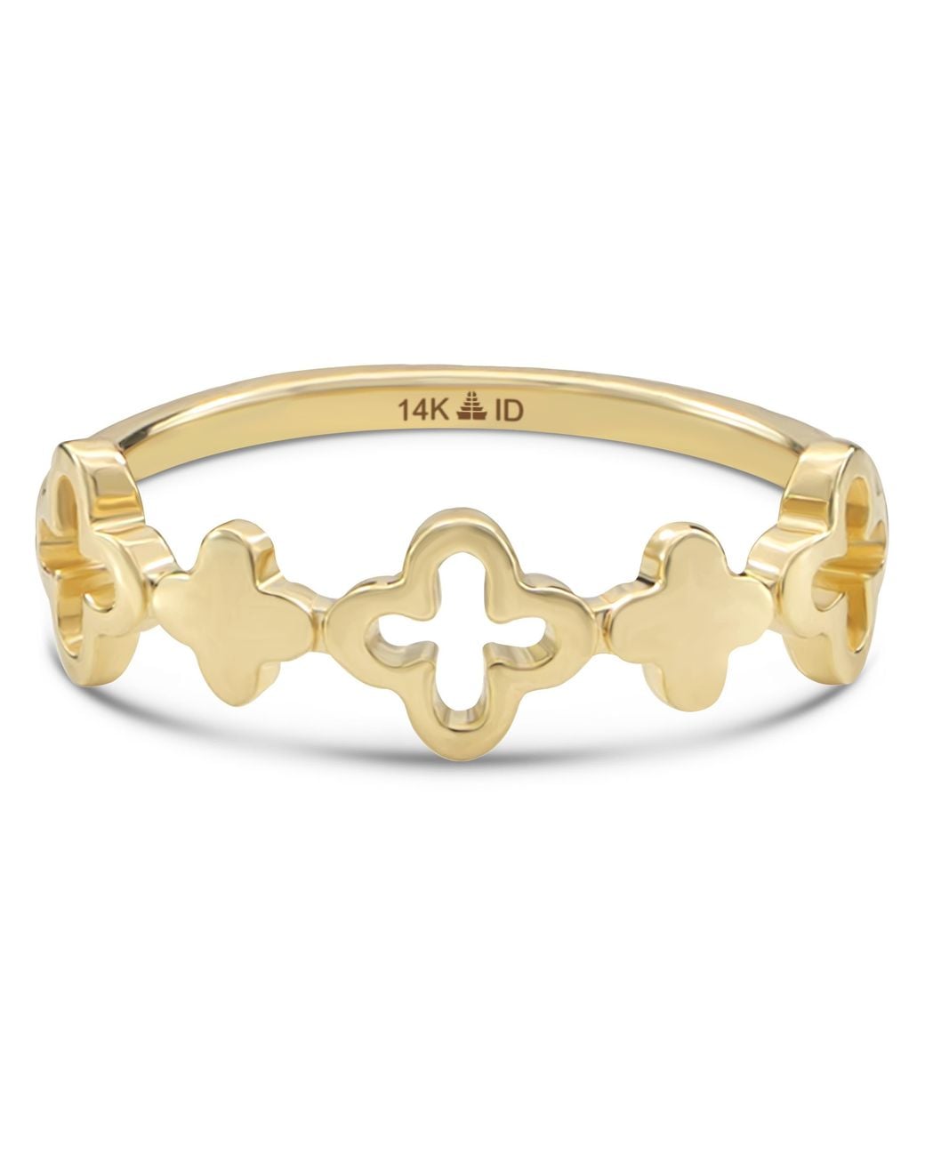 DEVATA Metallic Clover Ring