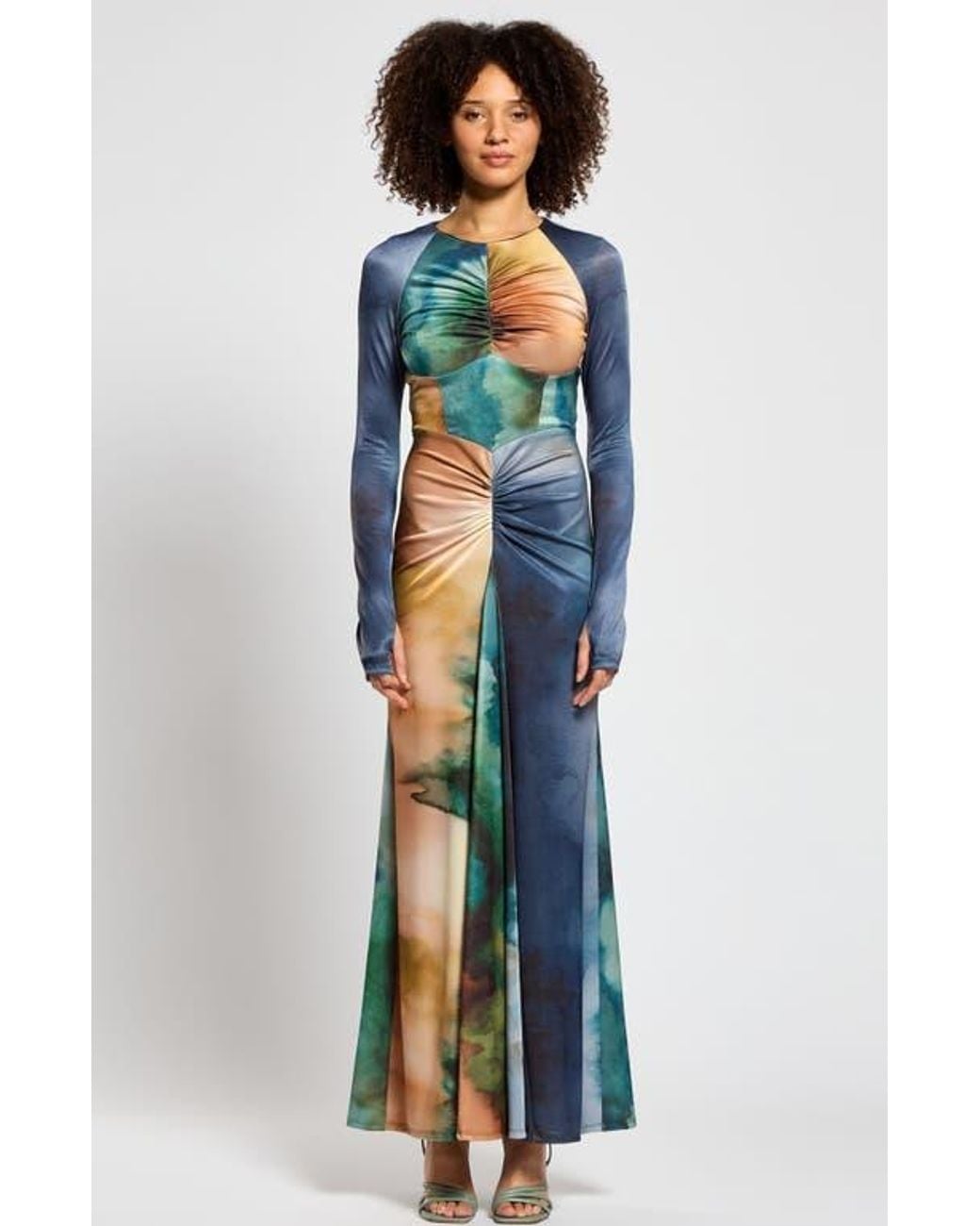 DASKA Cordelia Dress in Blue