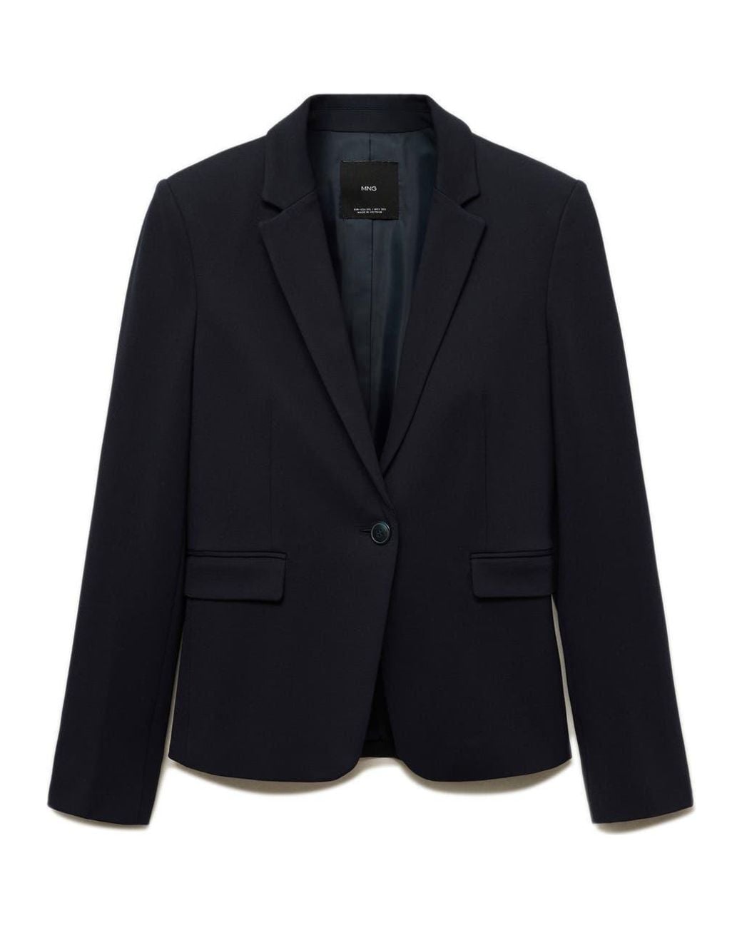 Mango Blue Slim Fit Suit Jacket