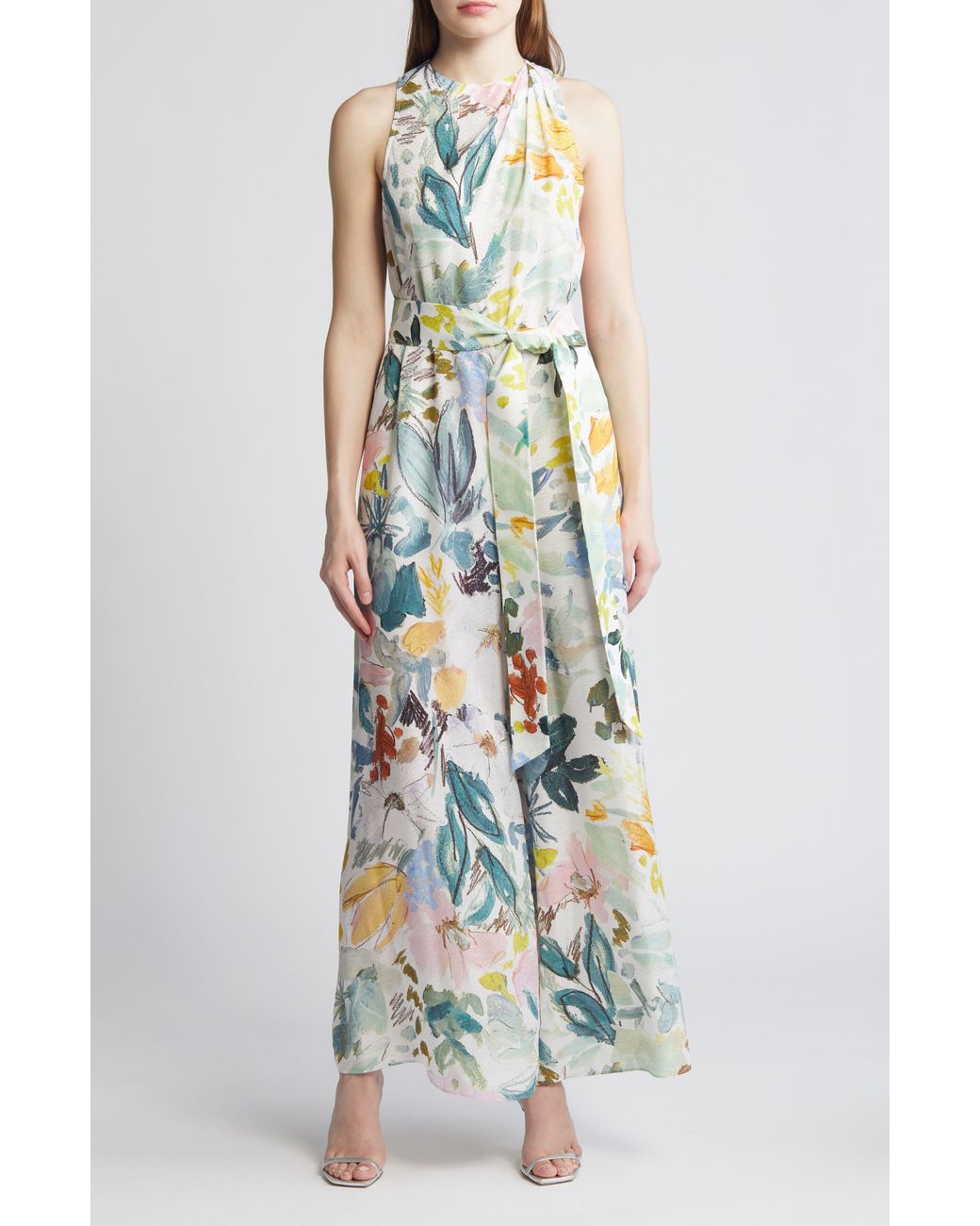 Ted Baker Printed Wide Leg Jumpsuit