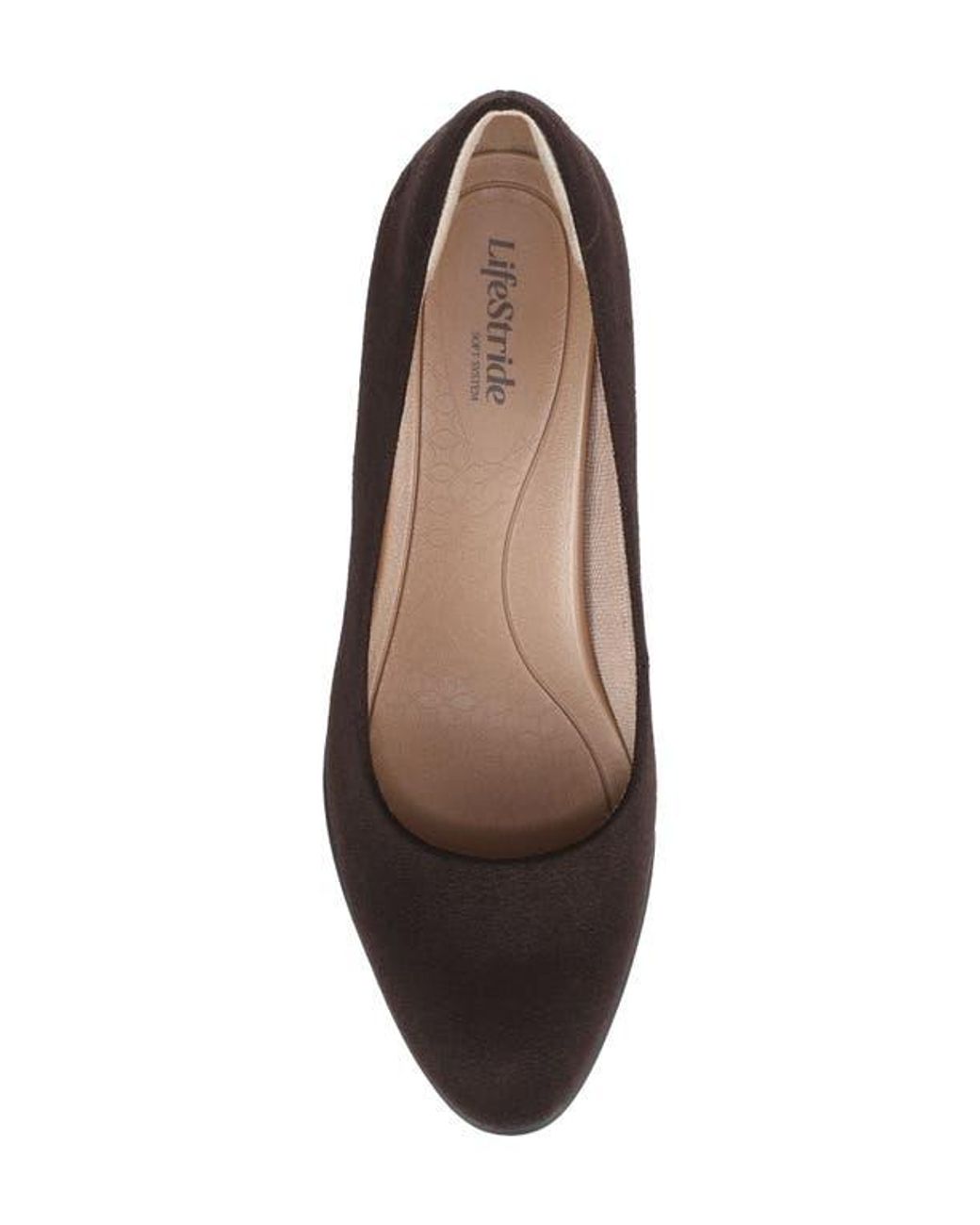 LifeStride Brown Elevate Platform Pump