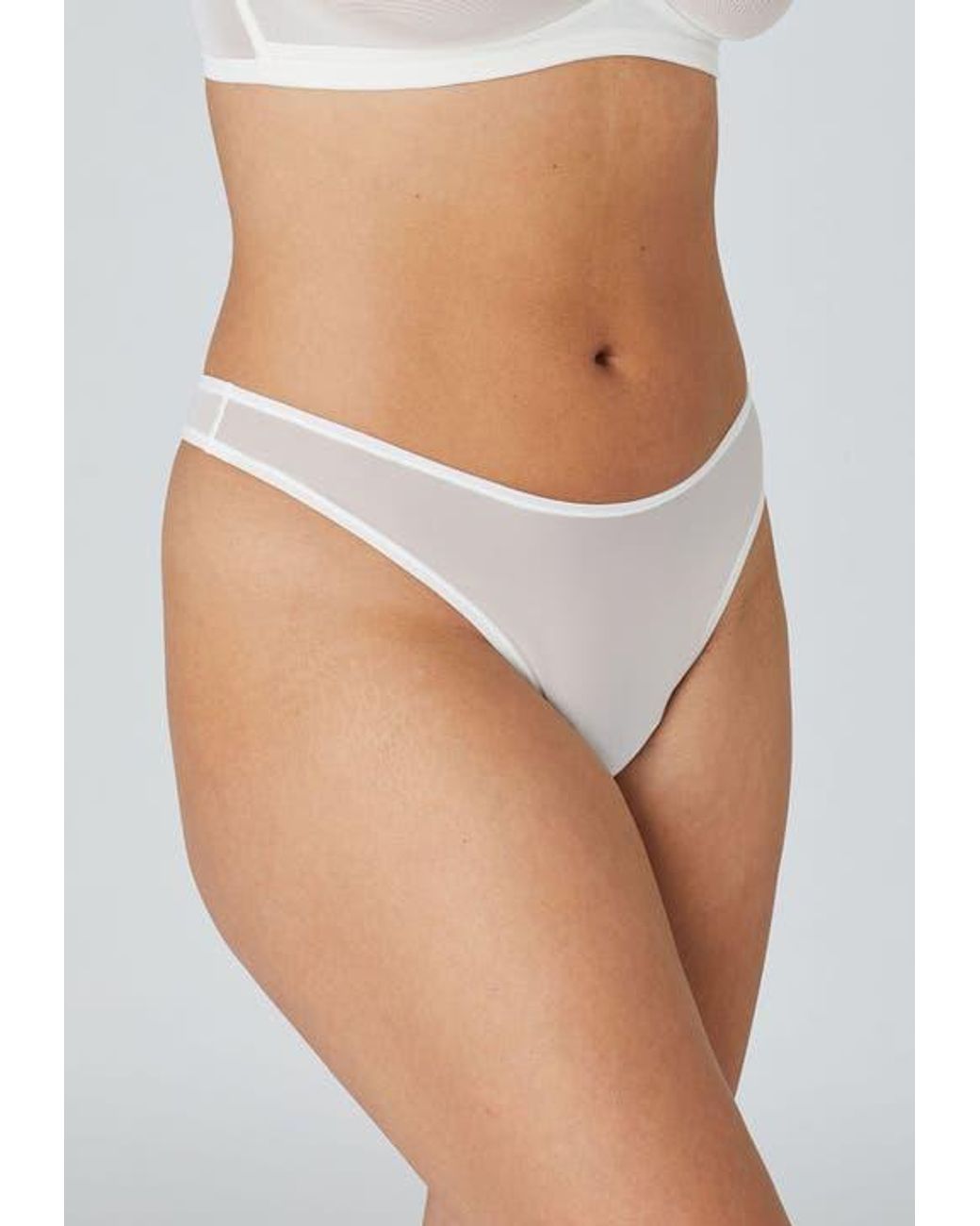 CUUP White The Thong