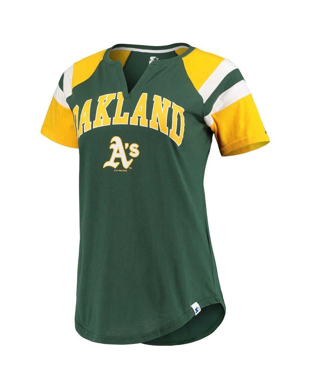 Starter /gold Oakland Athletics Game On Notch Neck Raglan T-shirt At  Nordstrom in Yellow
