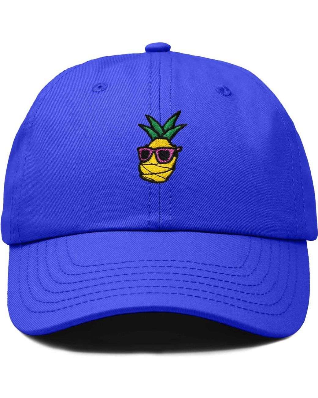 Alix Blue Pineapple Embroidered Dad Hat for men