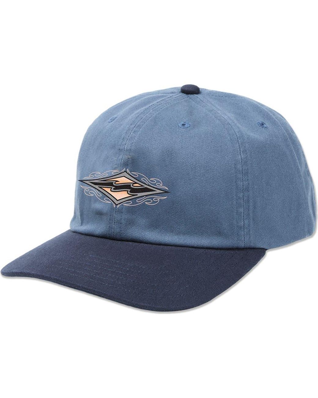 Billabong Blue Throwback Snapback Baseball Cap for men