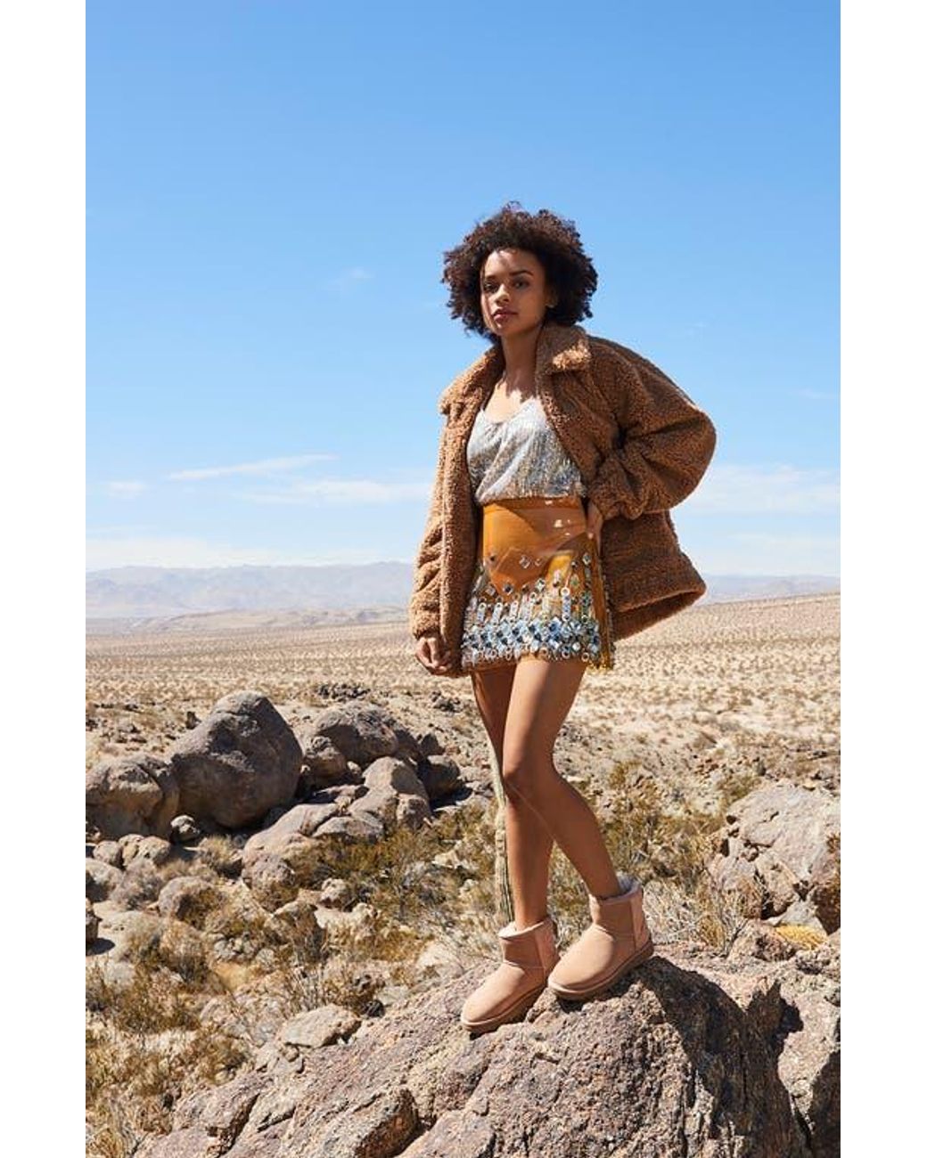 Ugg Brown Ugg Classic Mini Ii Genuine Shearling Lined Boot