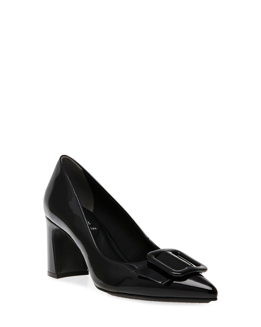 Anne Klein Black Bentley Buckle Pump