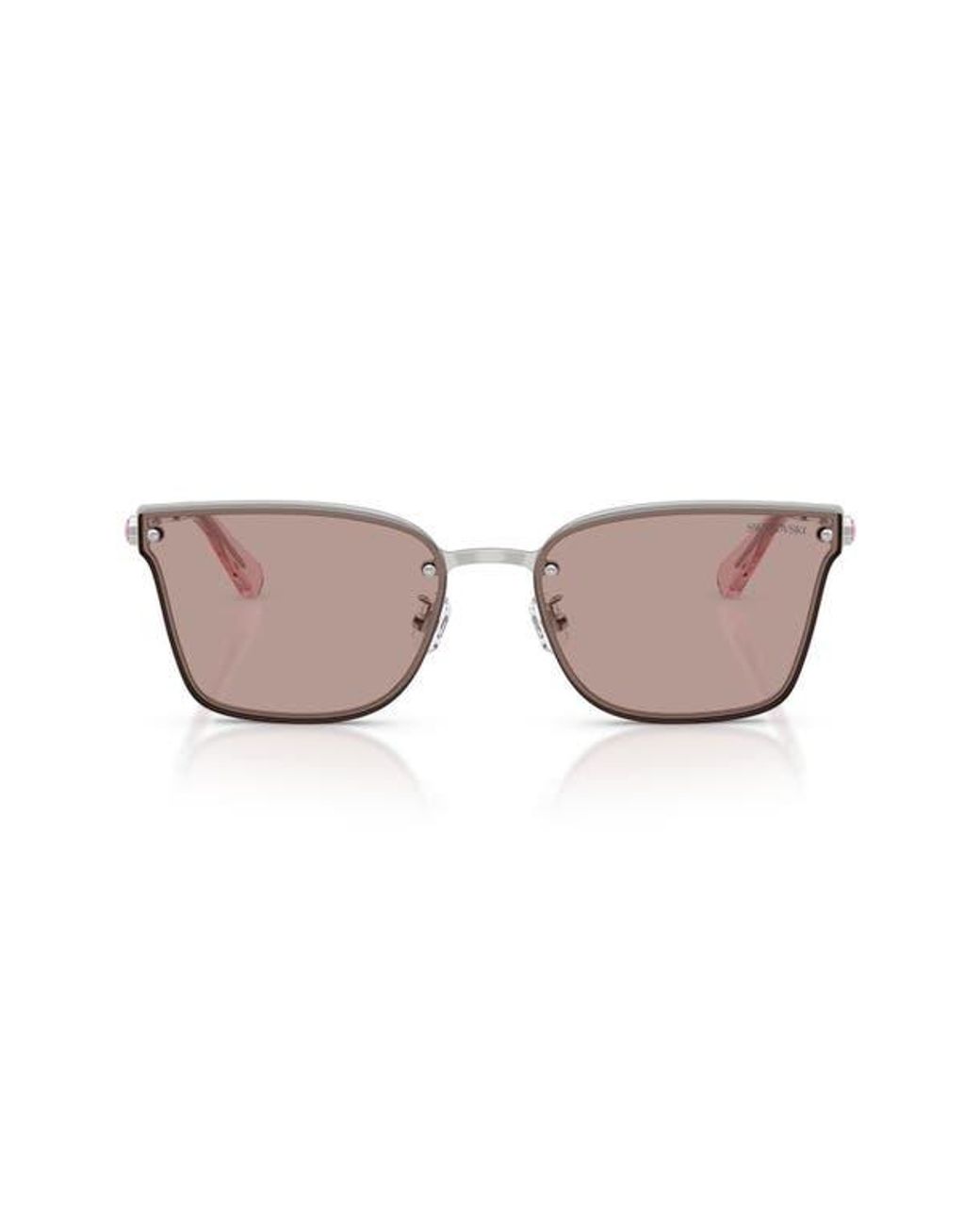 Swarovski Pink 62Mm Irregular Sunglasses