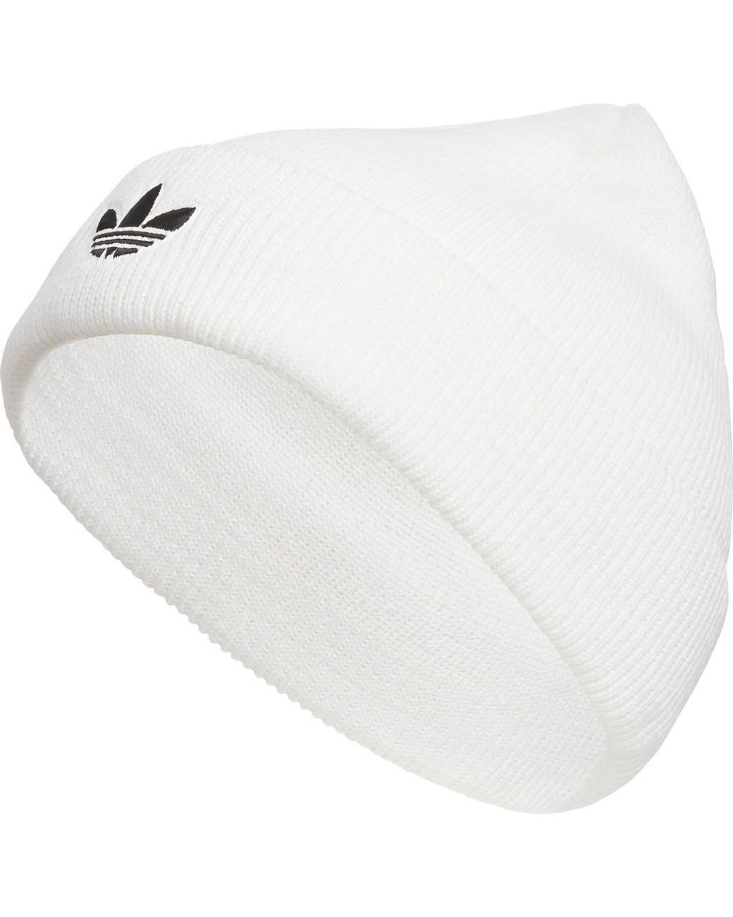 Adidas White Trefoil Beanie for men