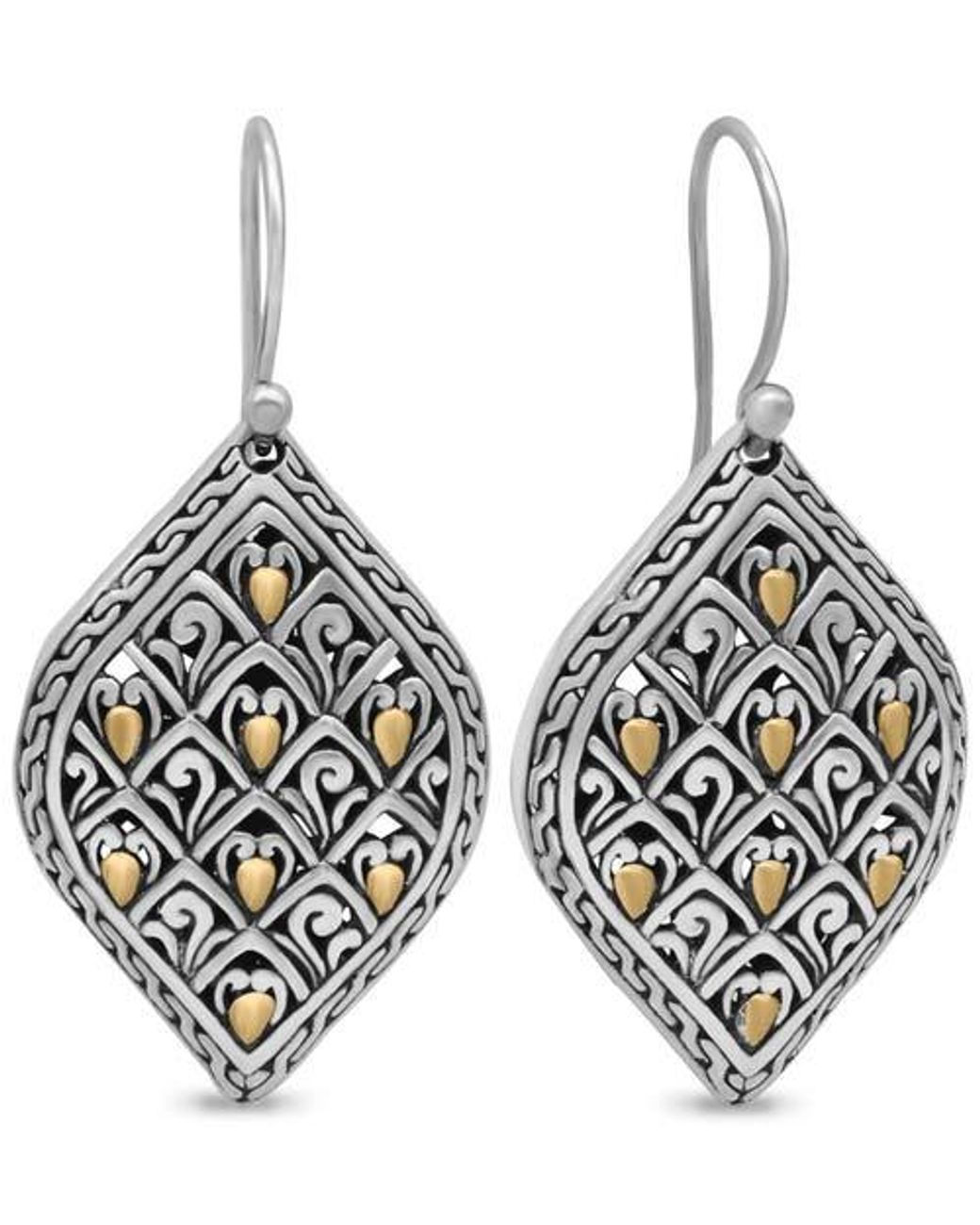 DEVATA Metallic Dragon Skin Earrings