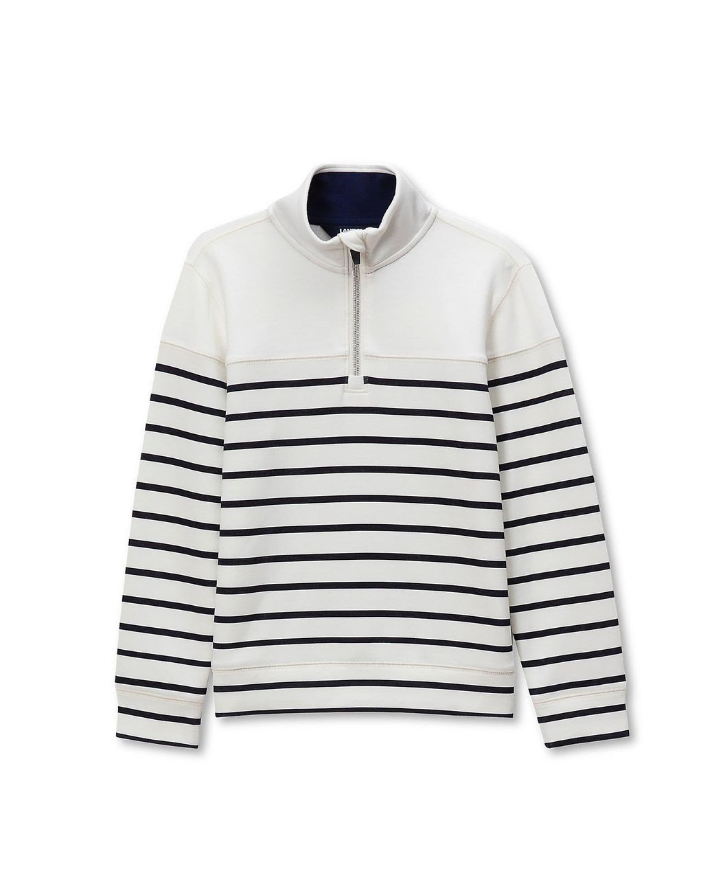 Lands' End White Boys Half Zip Pullover