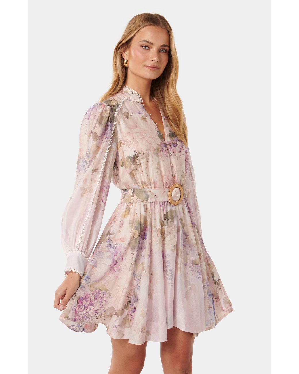 ワンピース Vienna Volume Sleeve Shirt Dress Vienna Volume Sleeve Shirt Dress