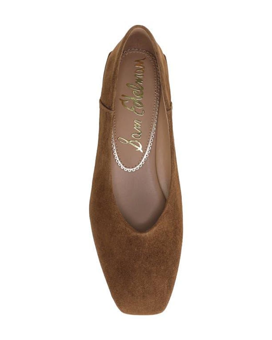 Sam Edelman Brown Kasey Square Toe Pump