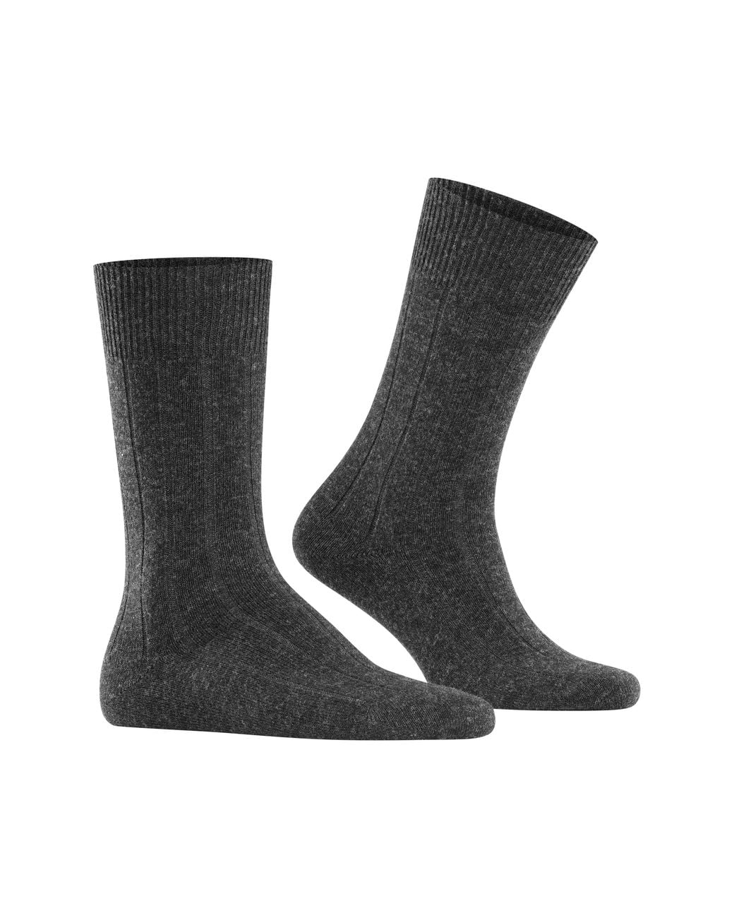 Falke Gray Lhasa Wool Blend Socks for men