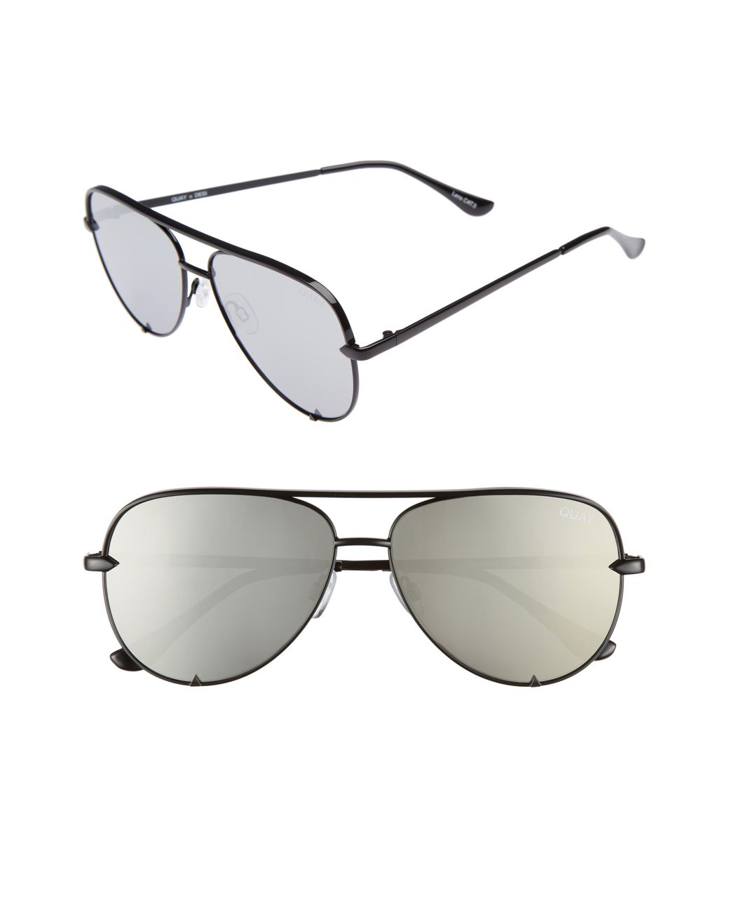 Quay High Key Mini 51mm Aviator Sunglasses Lyst