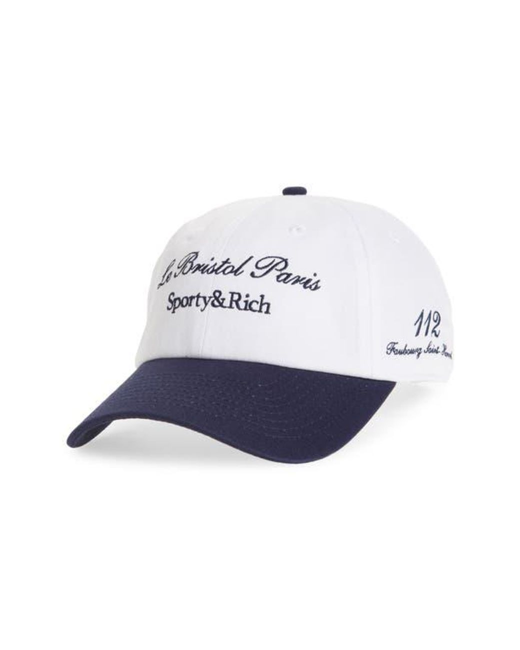 sporty&rich コラボ LE BRISTOL PARIS キャップ sporty-rich-White-Navy-X-Le-