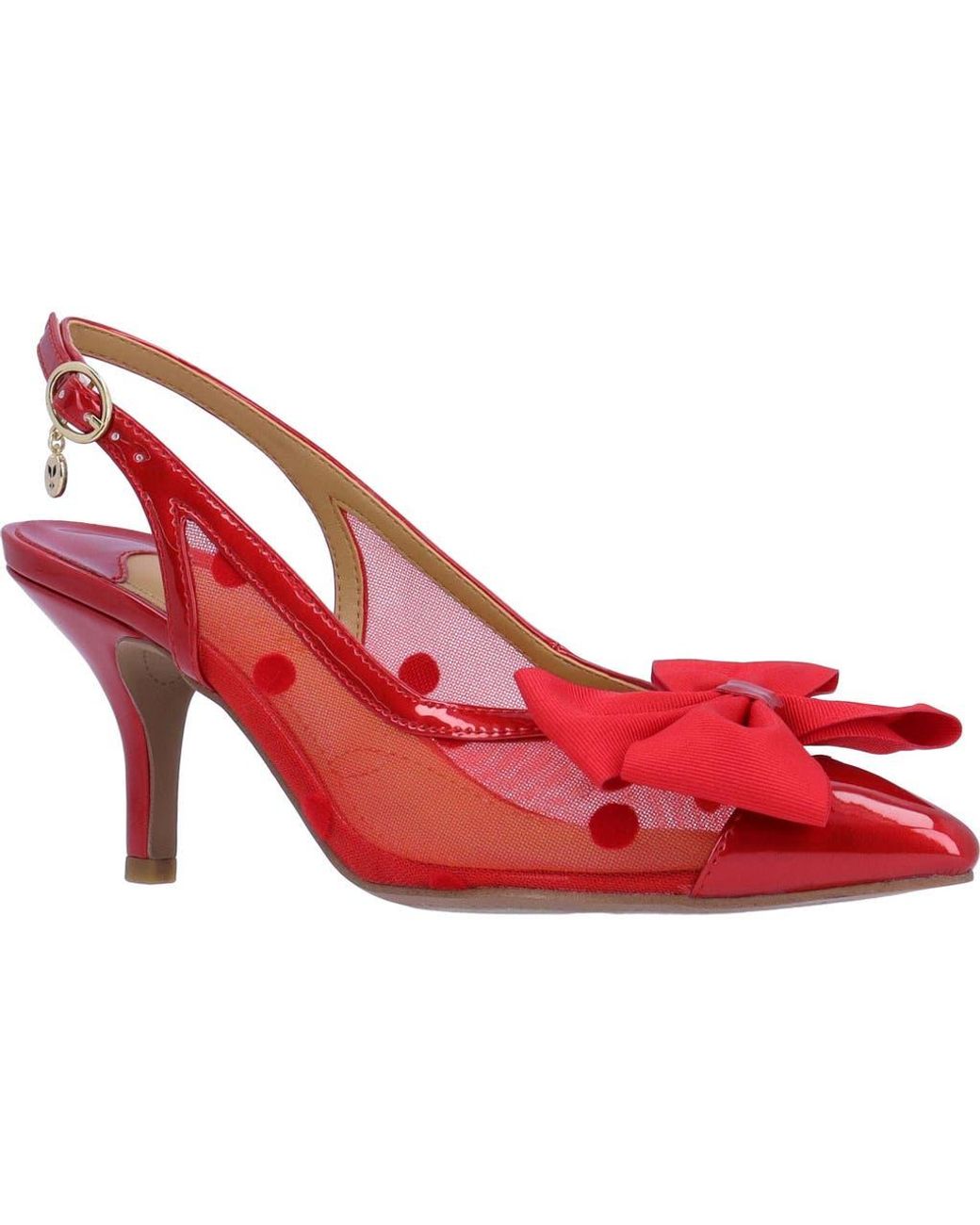J. Reneé Red Kadence Slingback Pump