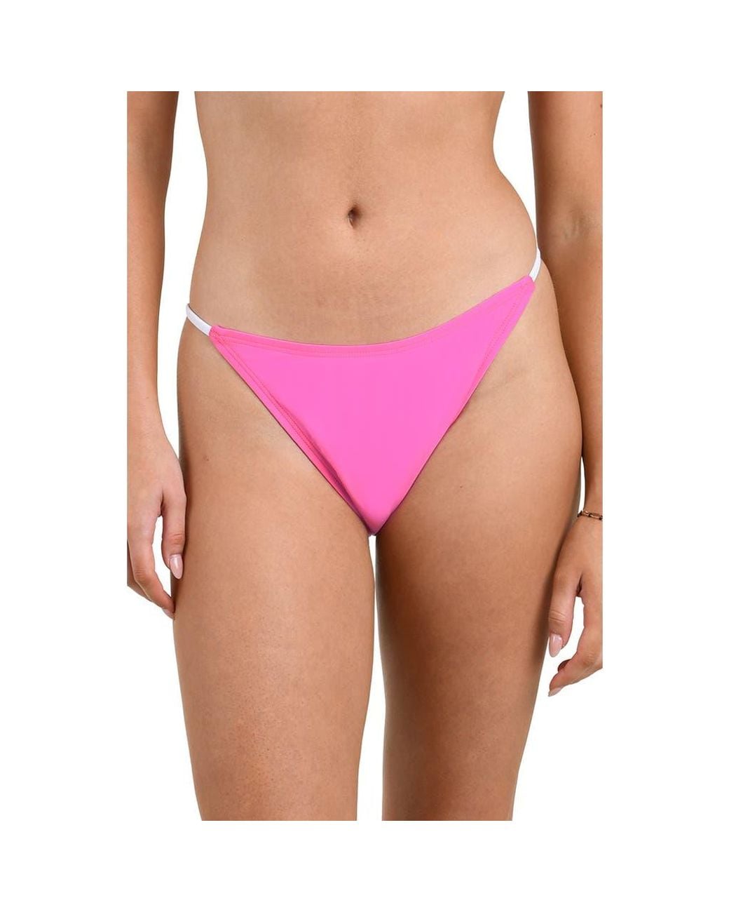 Citrus Pink Solids Bikini Bottoms