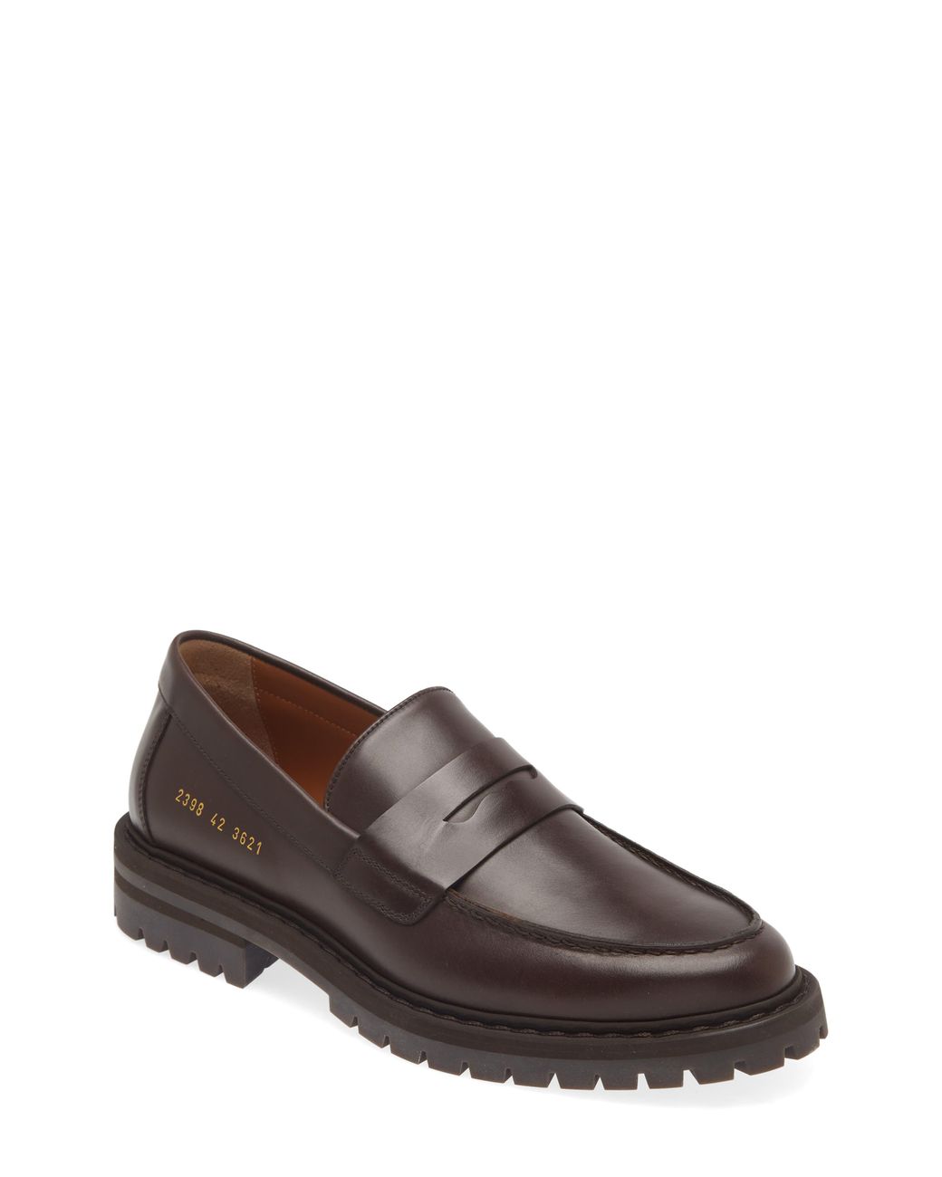 Men's Leather-Look Oxford Derby Loafers - Slip-On Platform Shoes With Lug Sole, Non-Slip, For Casual & Business Wear