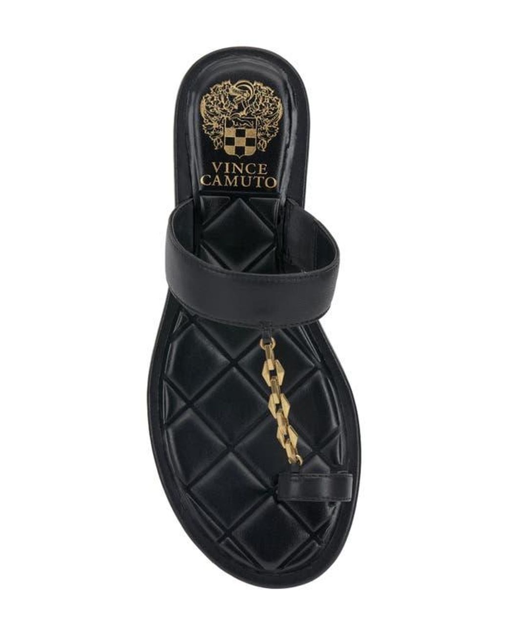 Vince Camuto Black Lexie Toe Loop Sandal