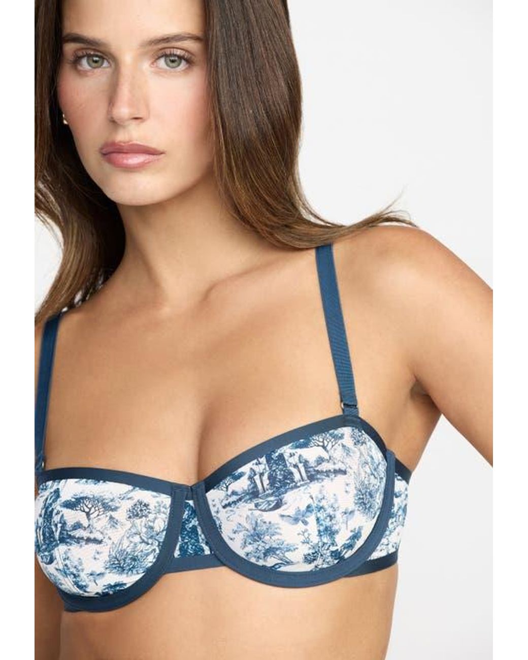 CUUP Blue The Balconette Mesh