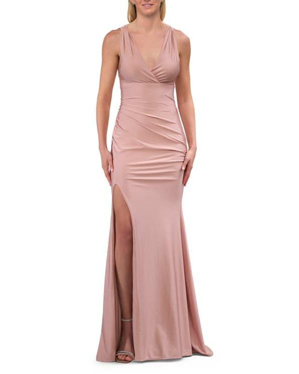 strapless open back dress ASHLEYlauren Style 12160
