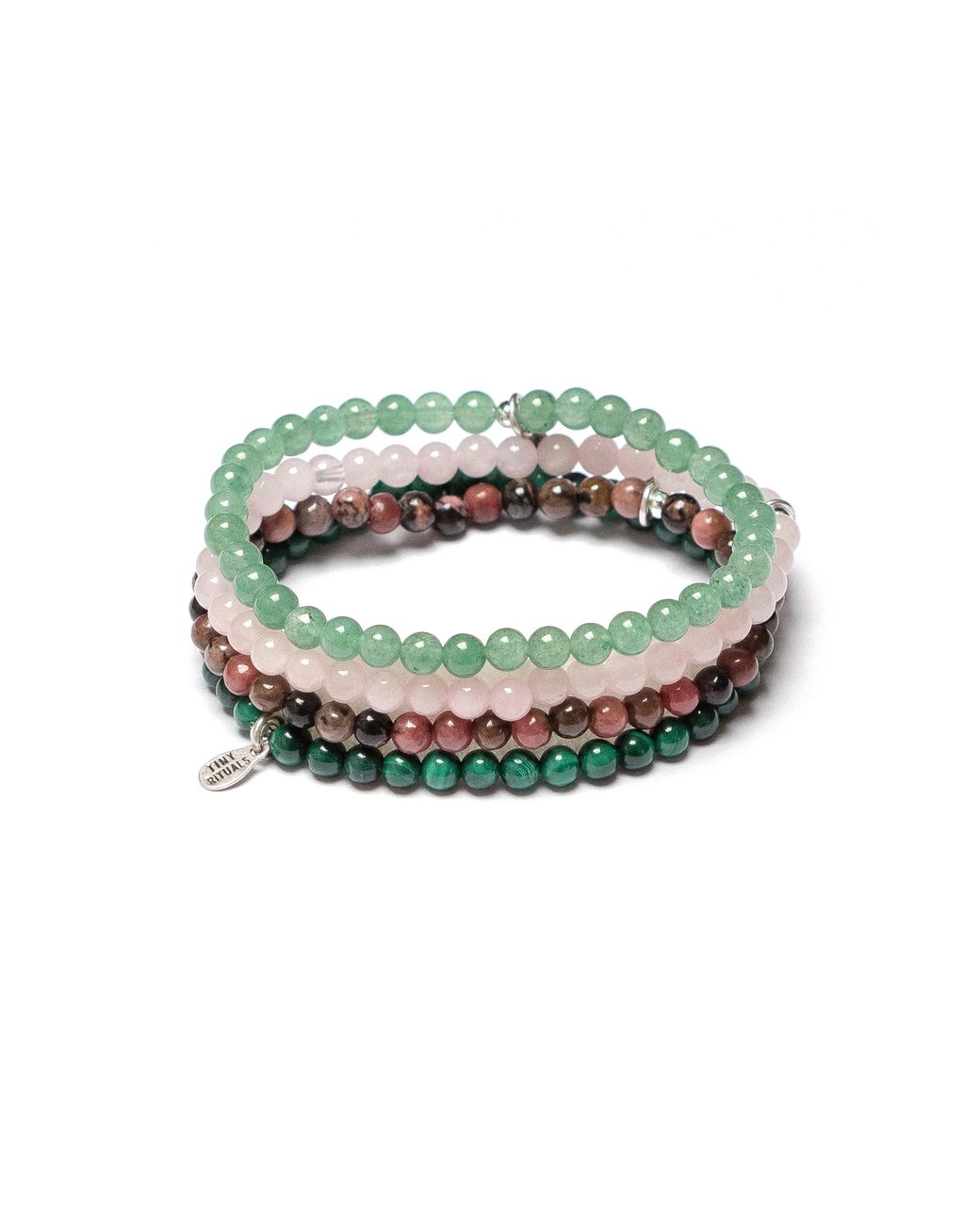 Tiny Rituals Green Heart Chakra Bracelet Set