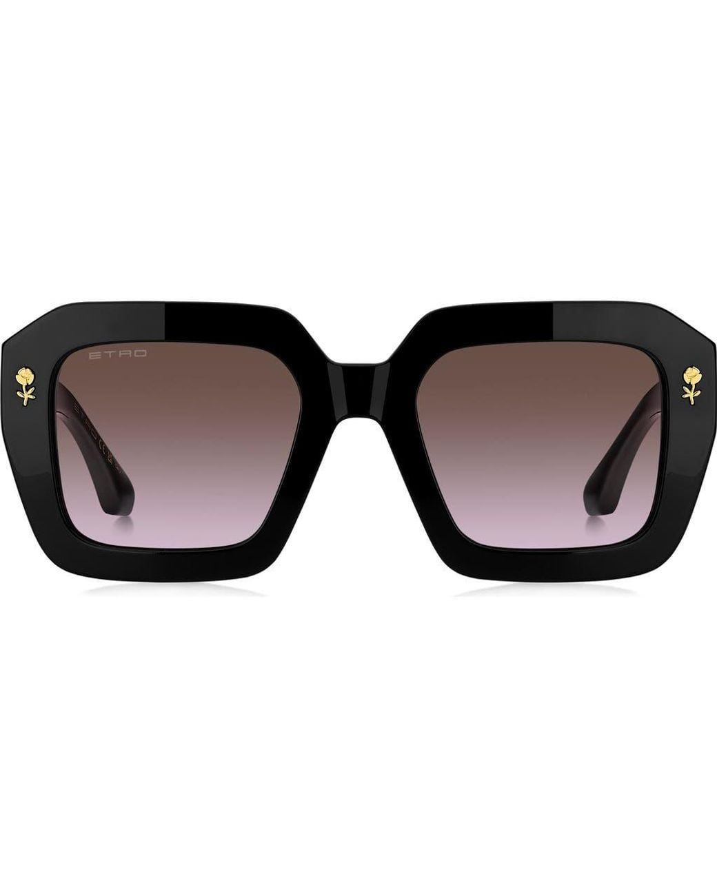 Etro Black 52Mm Gradient Rectangular Sunglasses