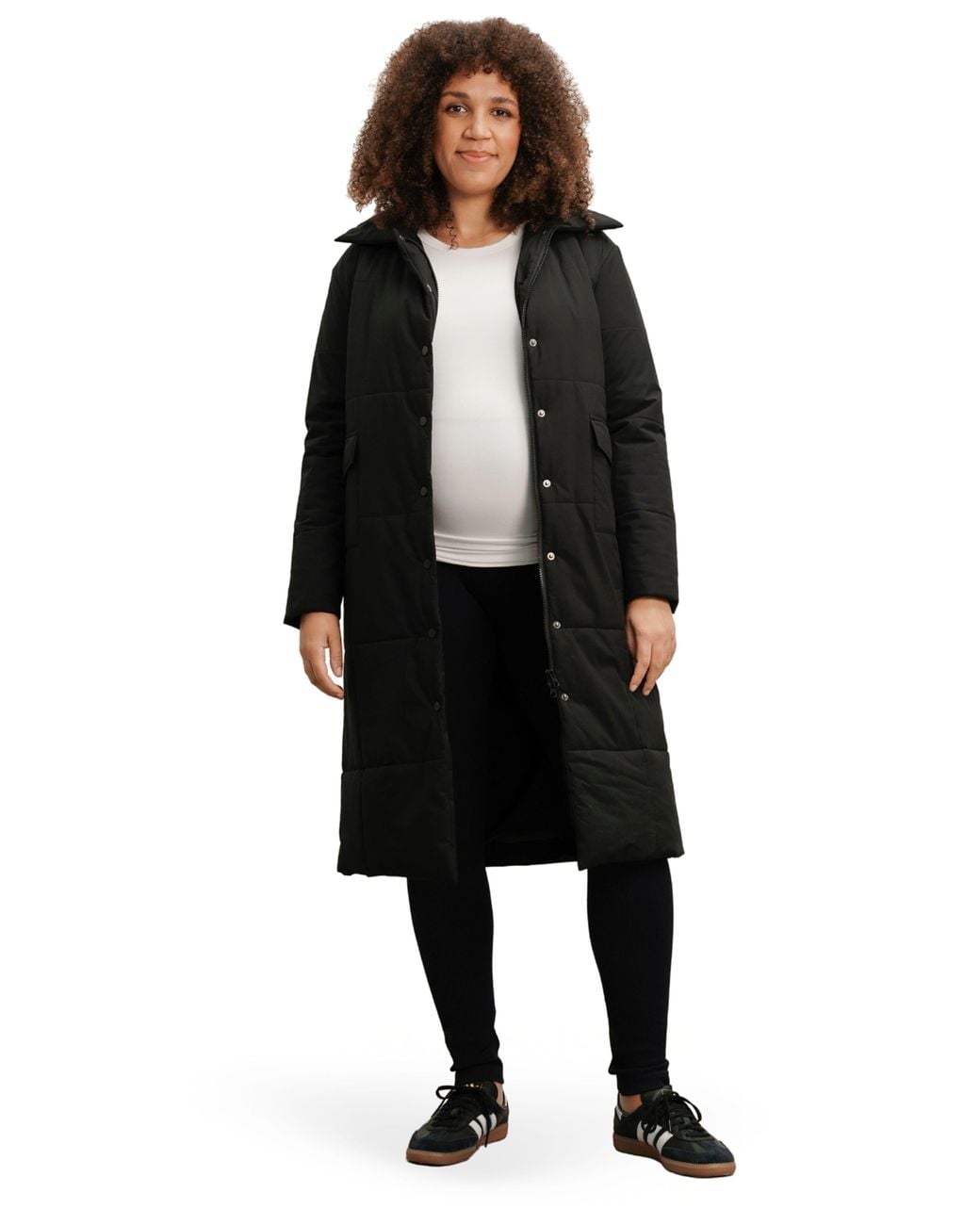 Nom Maternity Black The Puffer Before & After Maternity Coat