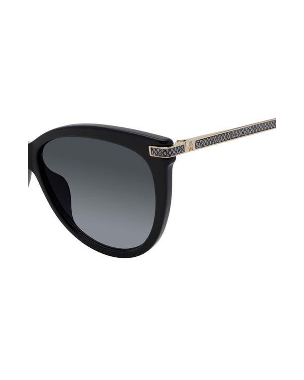Stuart Weitzman Black 57Mm Gradient Butterfly Sunglasses