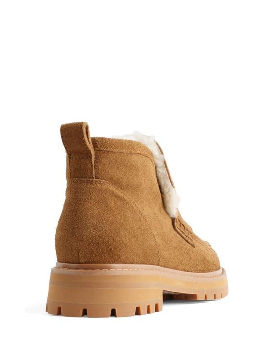 Madewell Brown The Ryder Genuine Shearling Ankle Boot