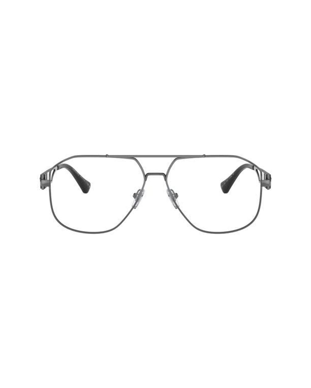 Versace Gray 59Mm Pilot Optical Glasses for men