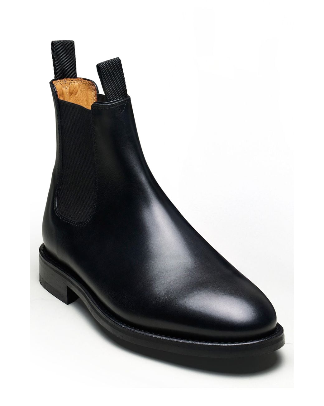 Morjas Black The Chelsea Boot for men