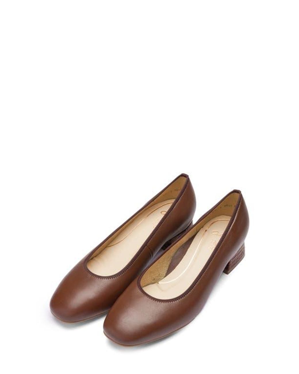 Ara Brown Gypsum Block Heel Pump