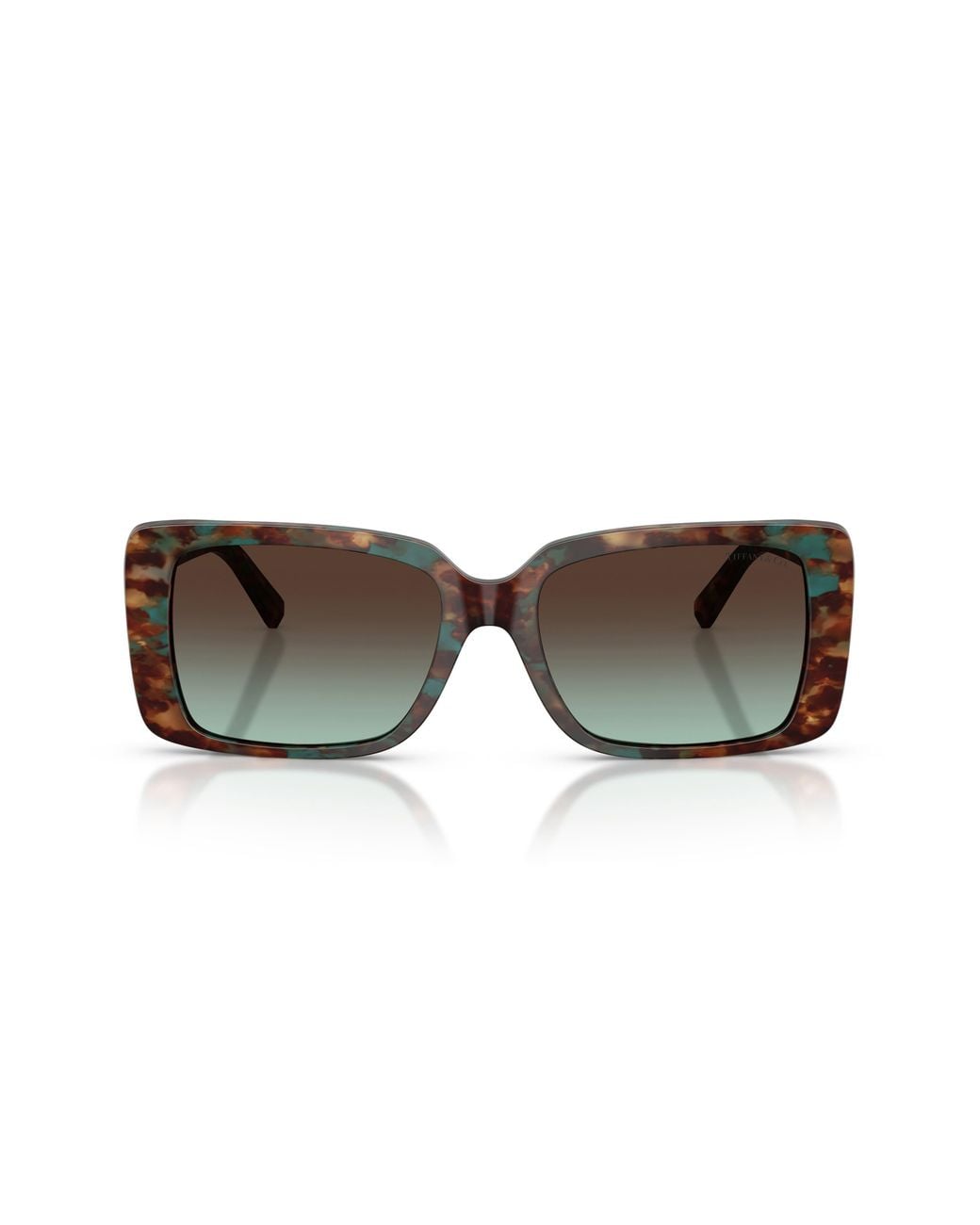 Tiffany & Co Multicolor 55Mm Gradient Rectangular Sunglasses