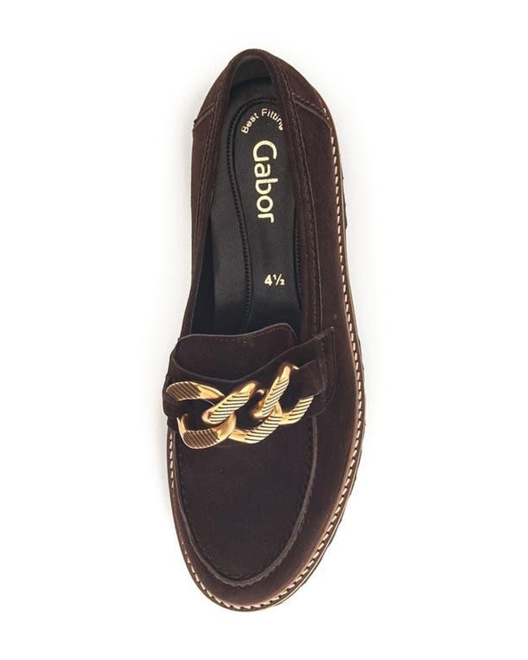 Gabor Blue Platform Bit Loafer