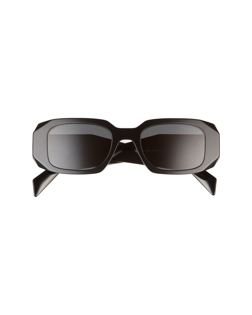 Prada Brown Runway 49Mm Rectangular Sunglasses