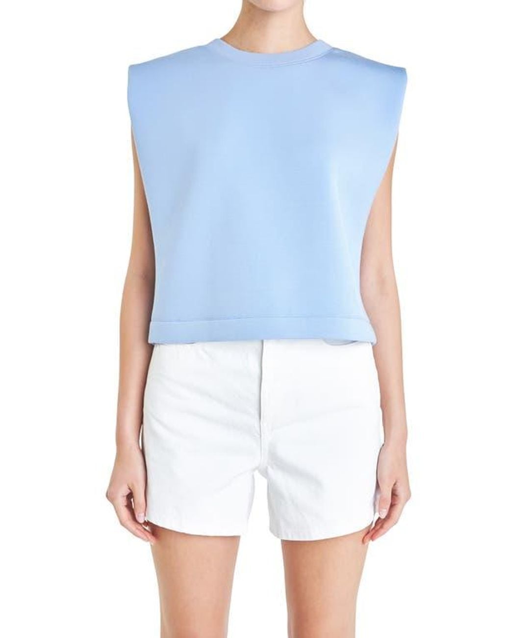 Grey Lab Blue Soft Basic Top