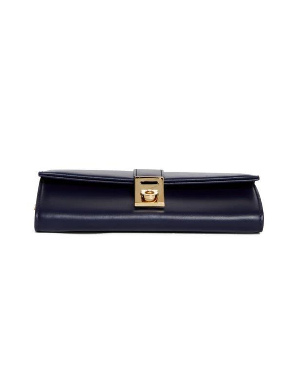 Ferragamo Hug Leather Wallet On A Chain in Blue | Lyst