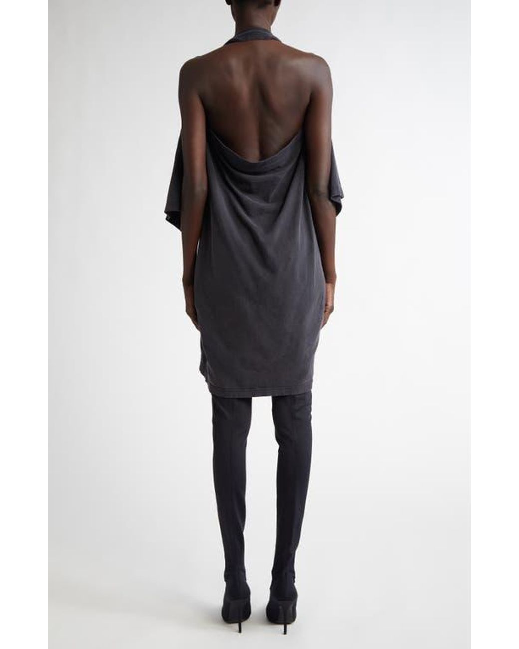 ［BALENCIAGA ］Black Elasticated Shirt Dress関税送料込 P00978428.jpg